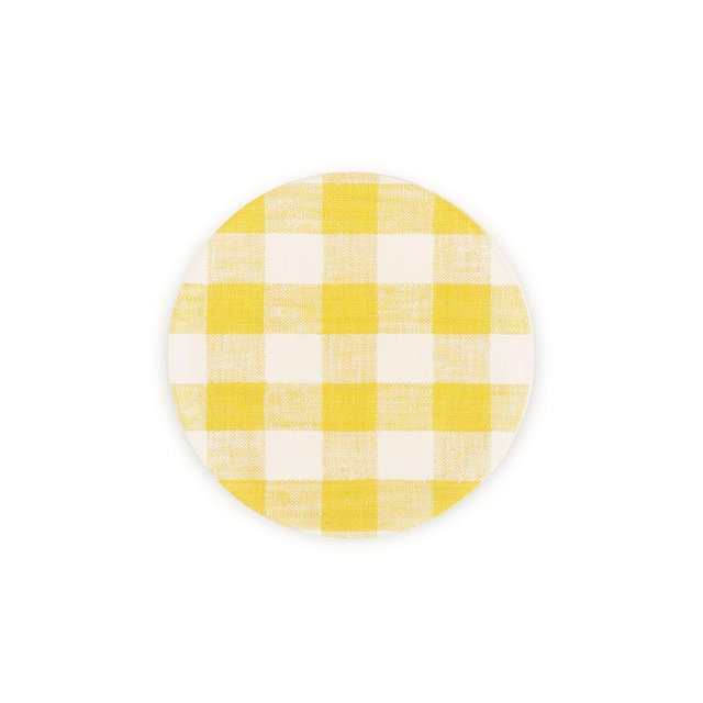 Wadsworth Goldenrod Gingham Coaster