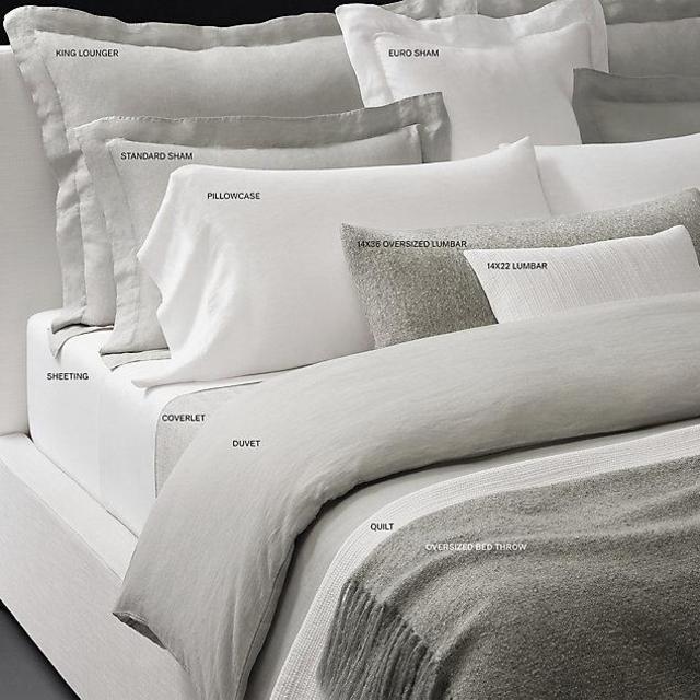 Stonewashed Belgian Linen Bedding Collection