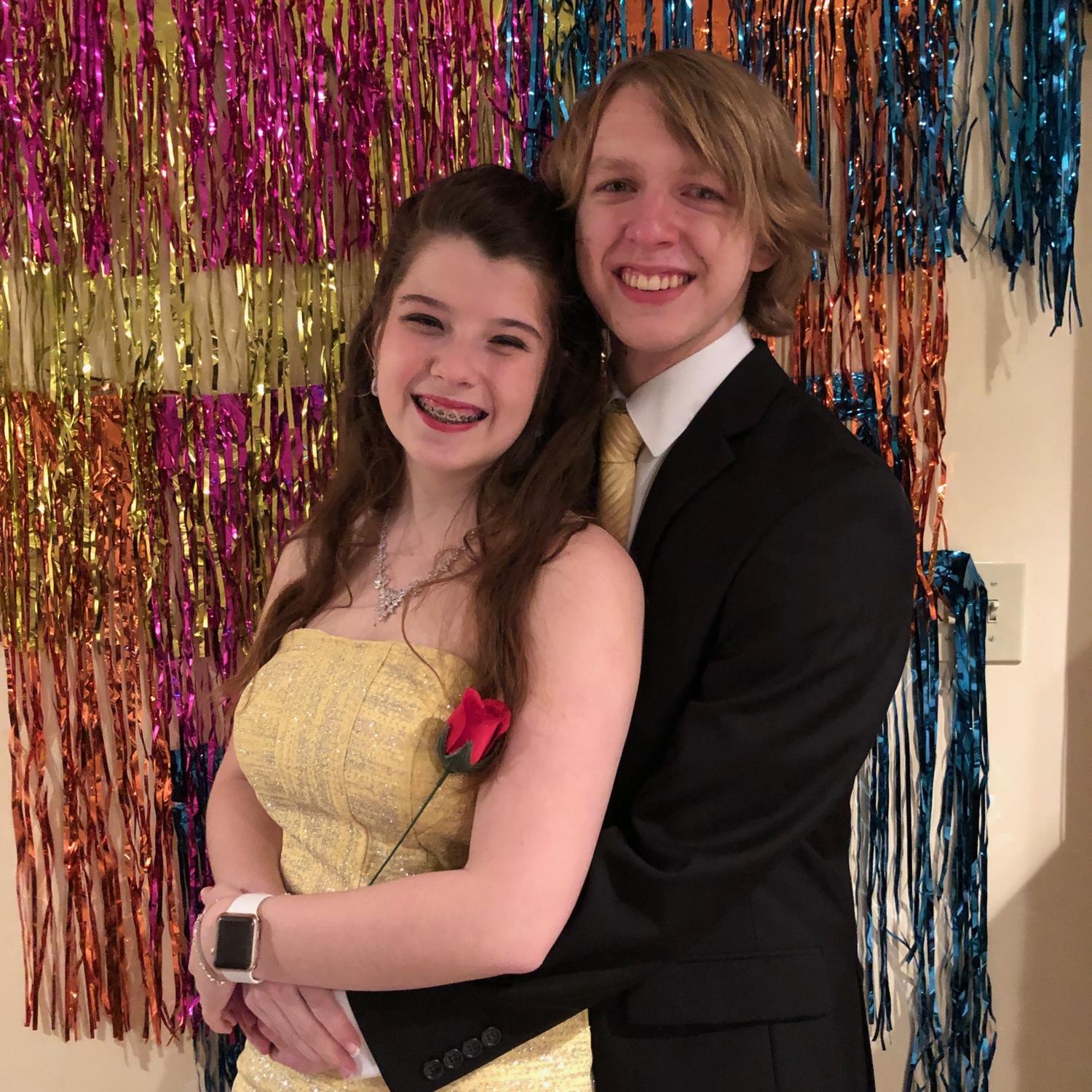 april 2020- covid quarantine canceled our senior prom and Tanner planned me our own dance!