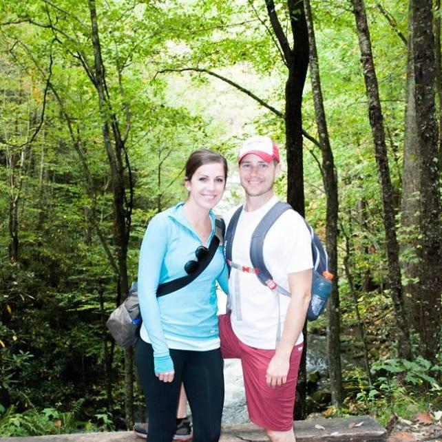 Hiking in the Smokies outside Gatlinburg with Brandon & Caroline Kitchens. Our couples trip to Tennessee was a B L A S T!