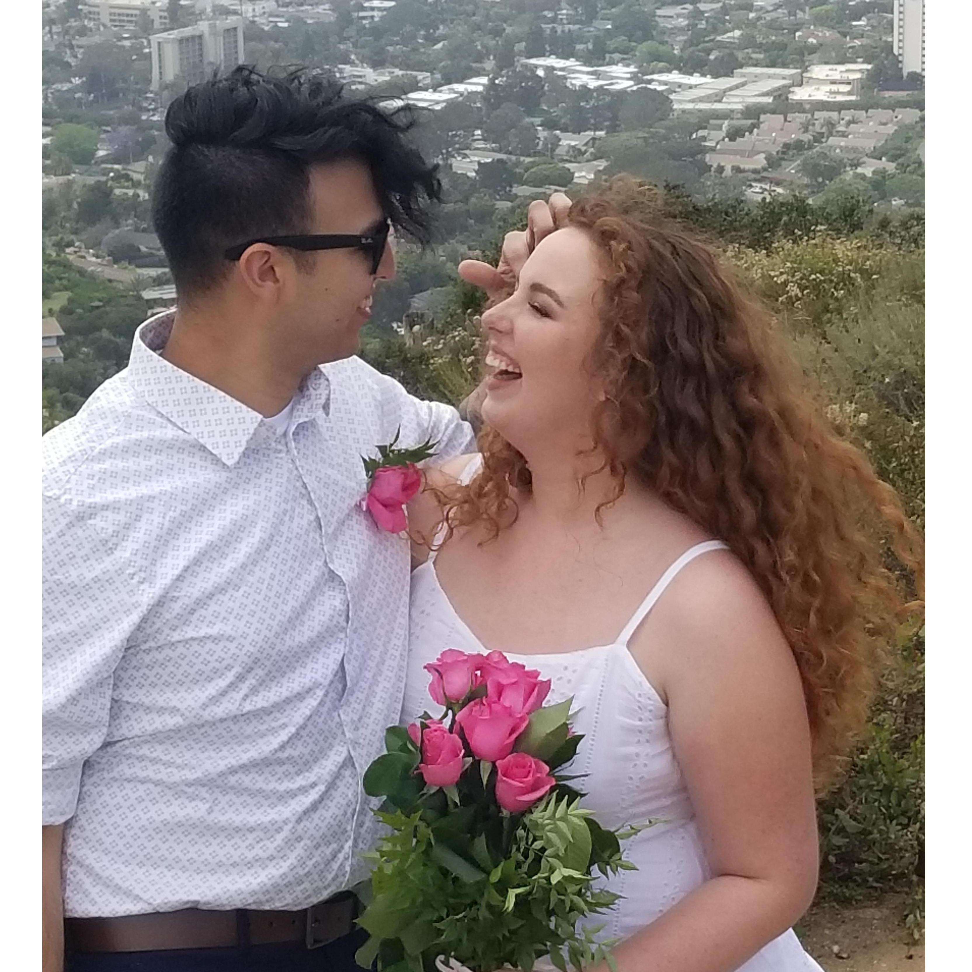 He'll forever be fixing my windswept hair