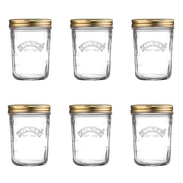 Kilner Canning Jars, 12 oz, Set of 6