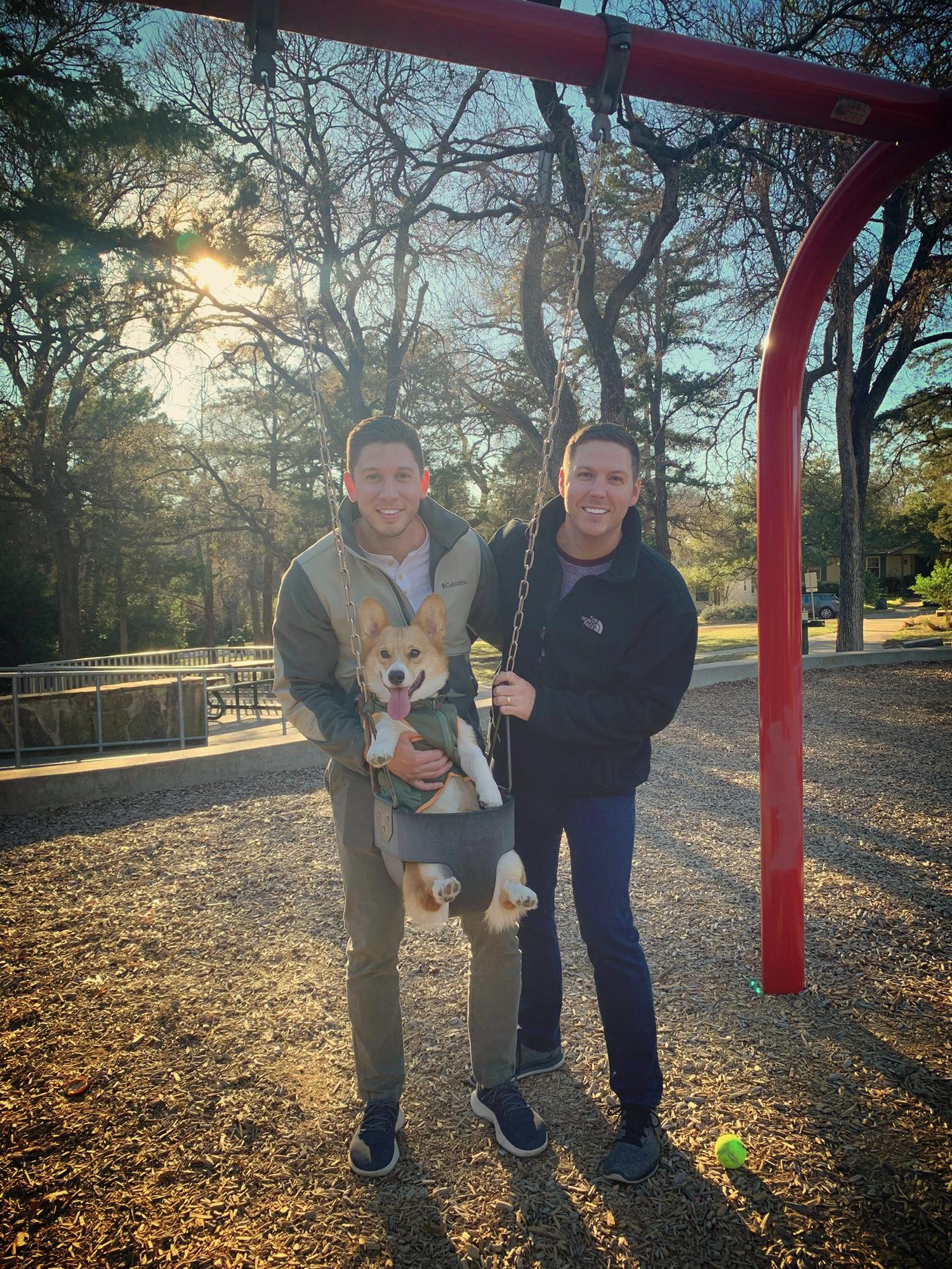 Exploring our new neighborhood with Diego