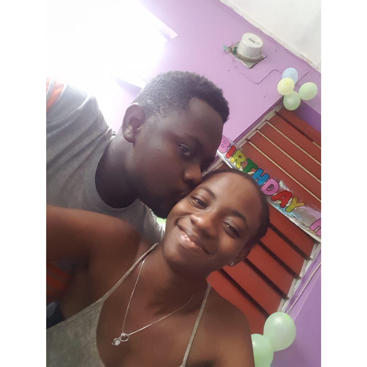 Happy Birthday!... It wasn't her birthday though, it was his. But who's checking...
