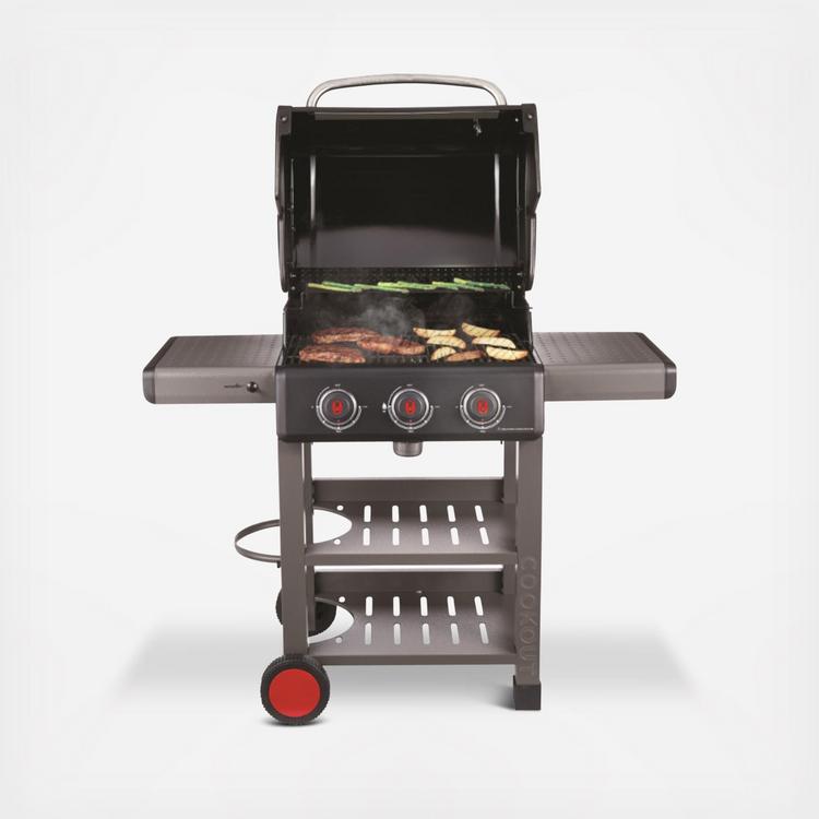 Coleman, Cookout 3-Burner Propane Gas 14-Piece Barbeque Grilling