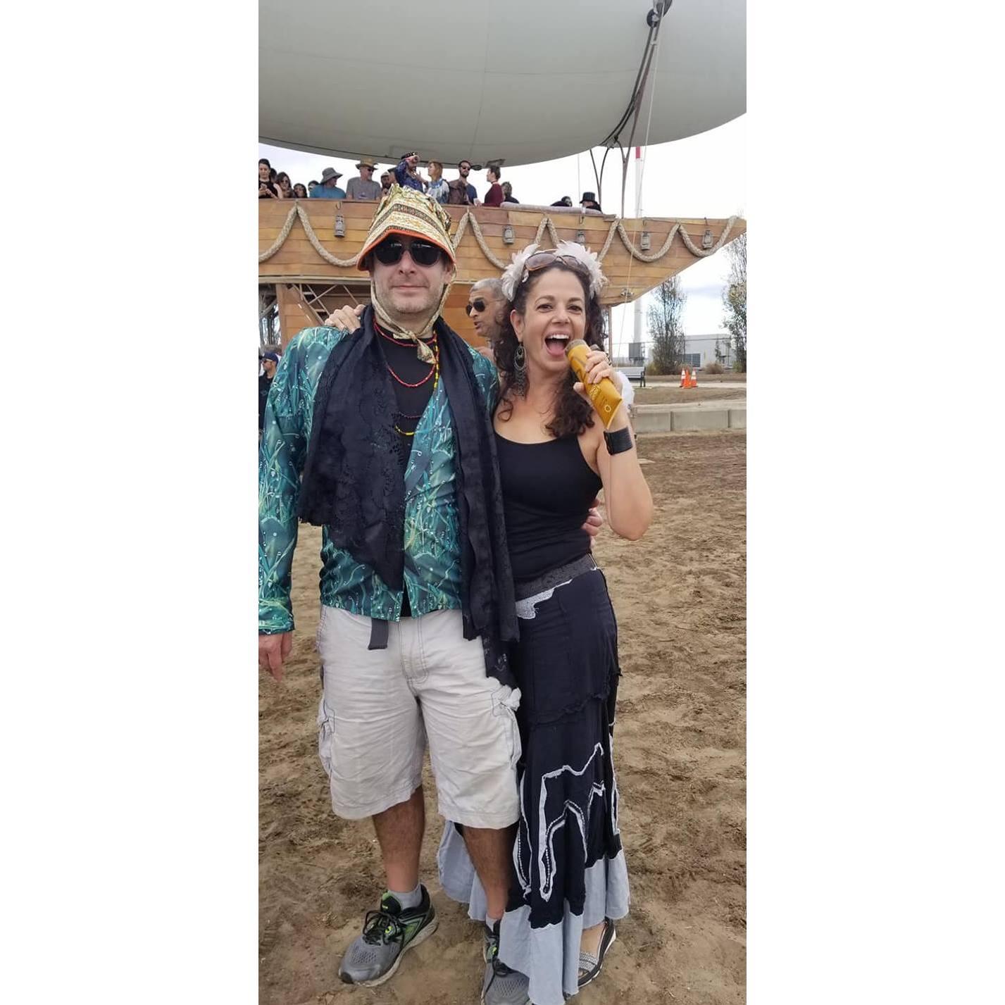 Of course Jessica has to marry a guy who rocks a bonnet at a festival ("All Day I Dream". Aaron had it from his family for some reason. Jessica drinking whiskey disguised as sunscreen.