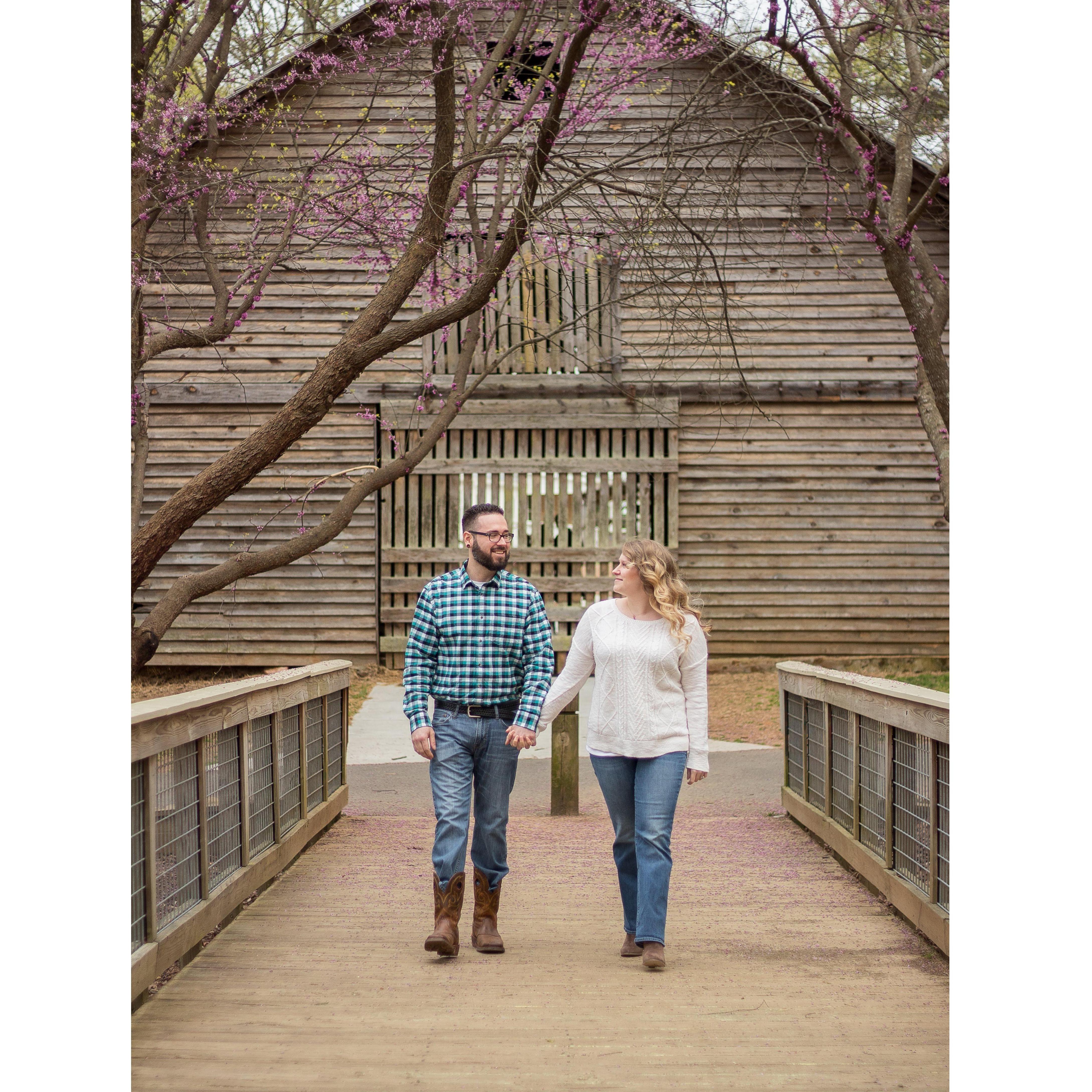 The beginning of our engagement pictures