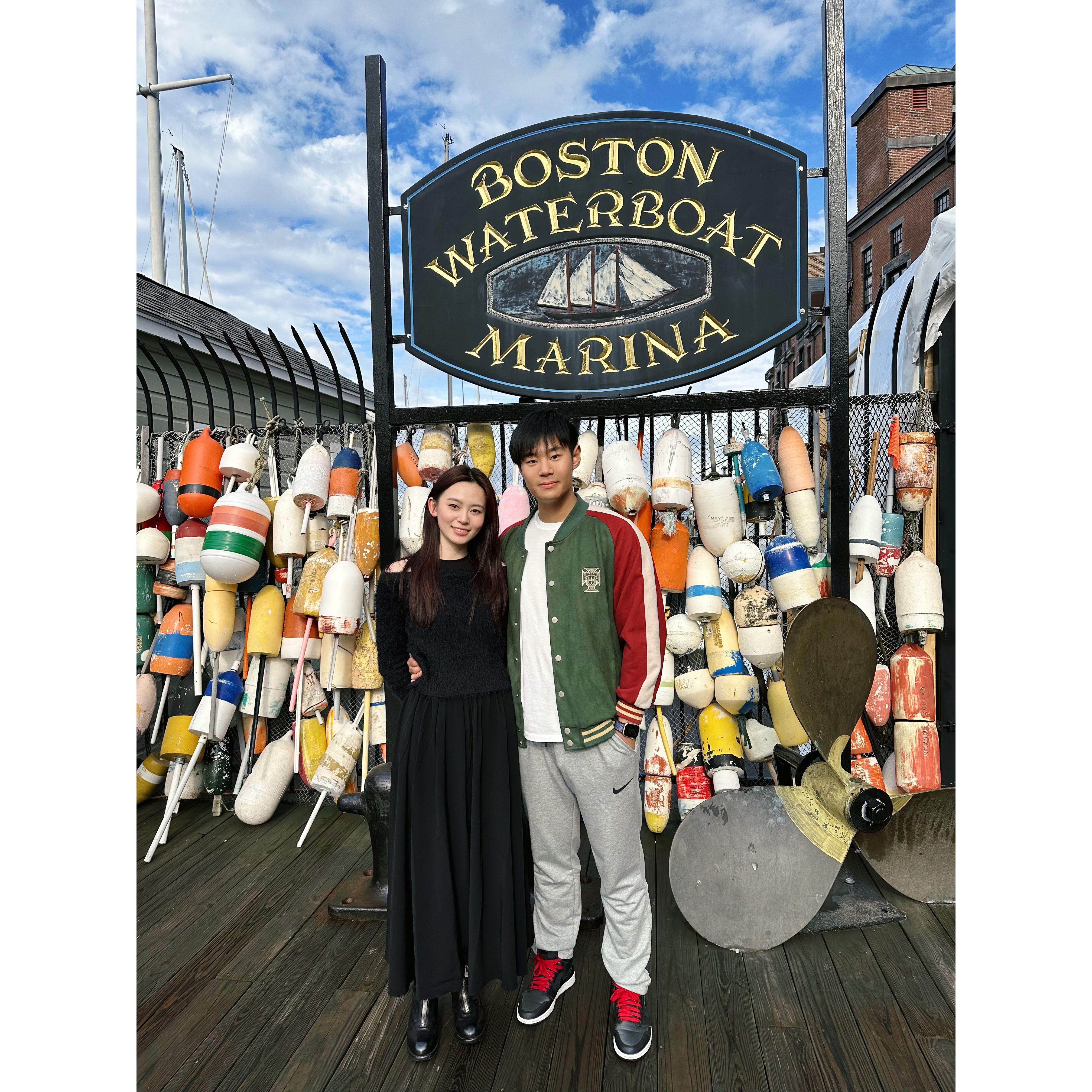 Our first date at Boston Harbor in 2023!