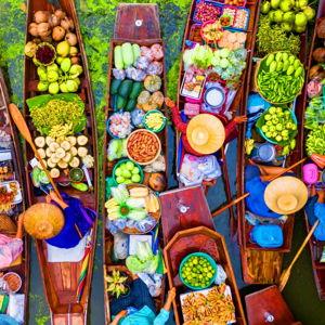 Floating Market Excursion in Bangkok