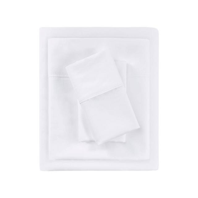 Queen 1000 Thread Count Solid Sheet Set White - Beautyrest