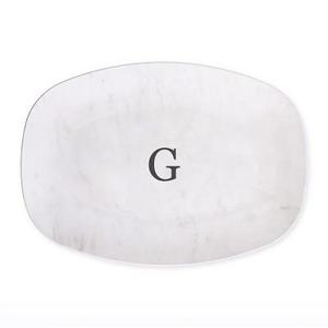 Personalized Shatter-Resistant Platter, Marble