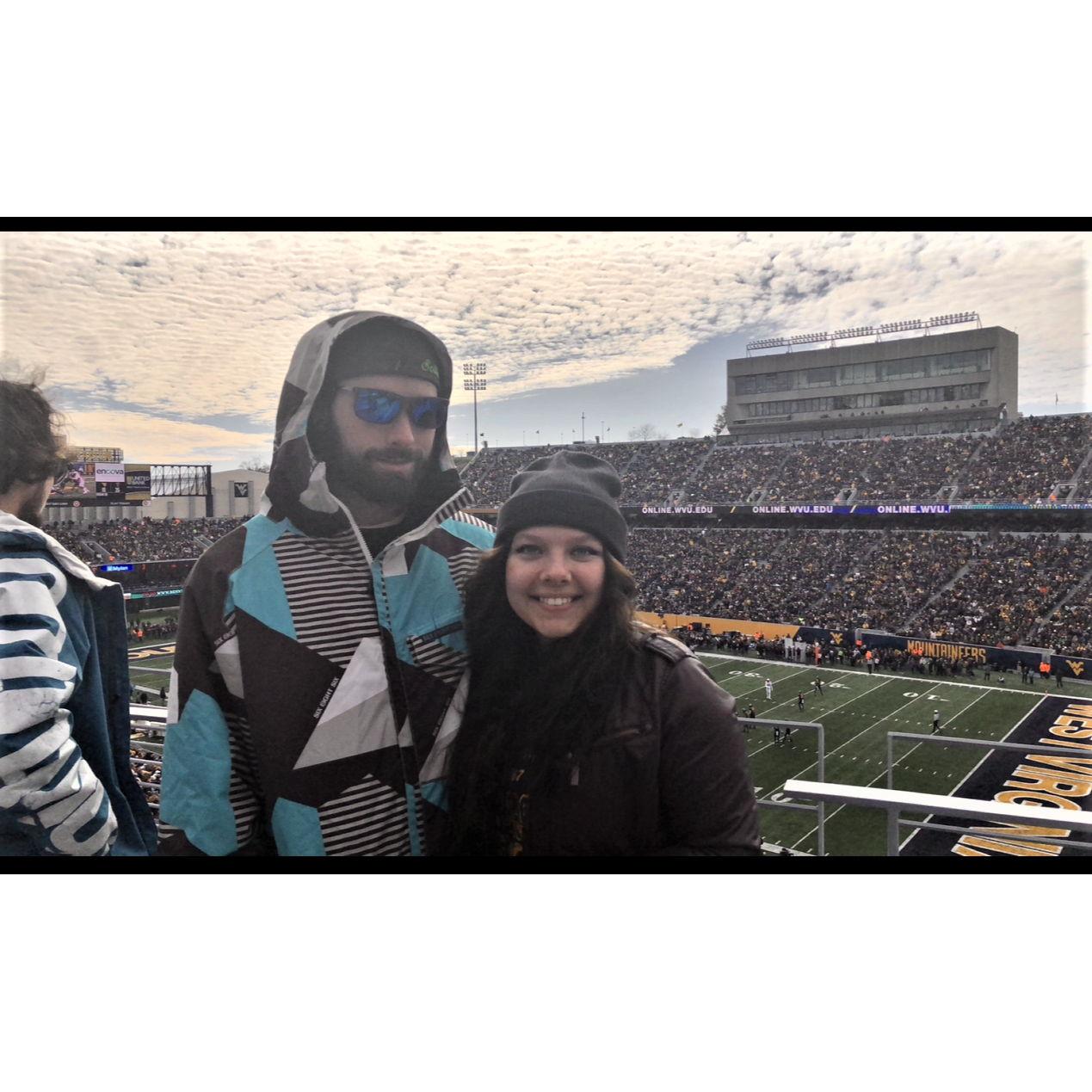 First WVU football game together!