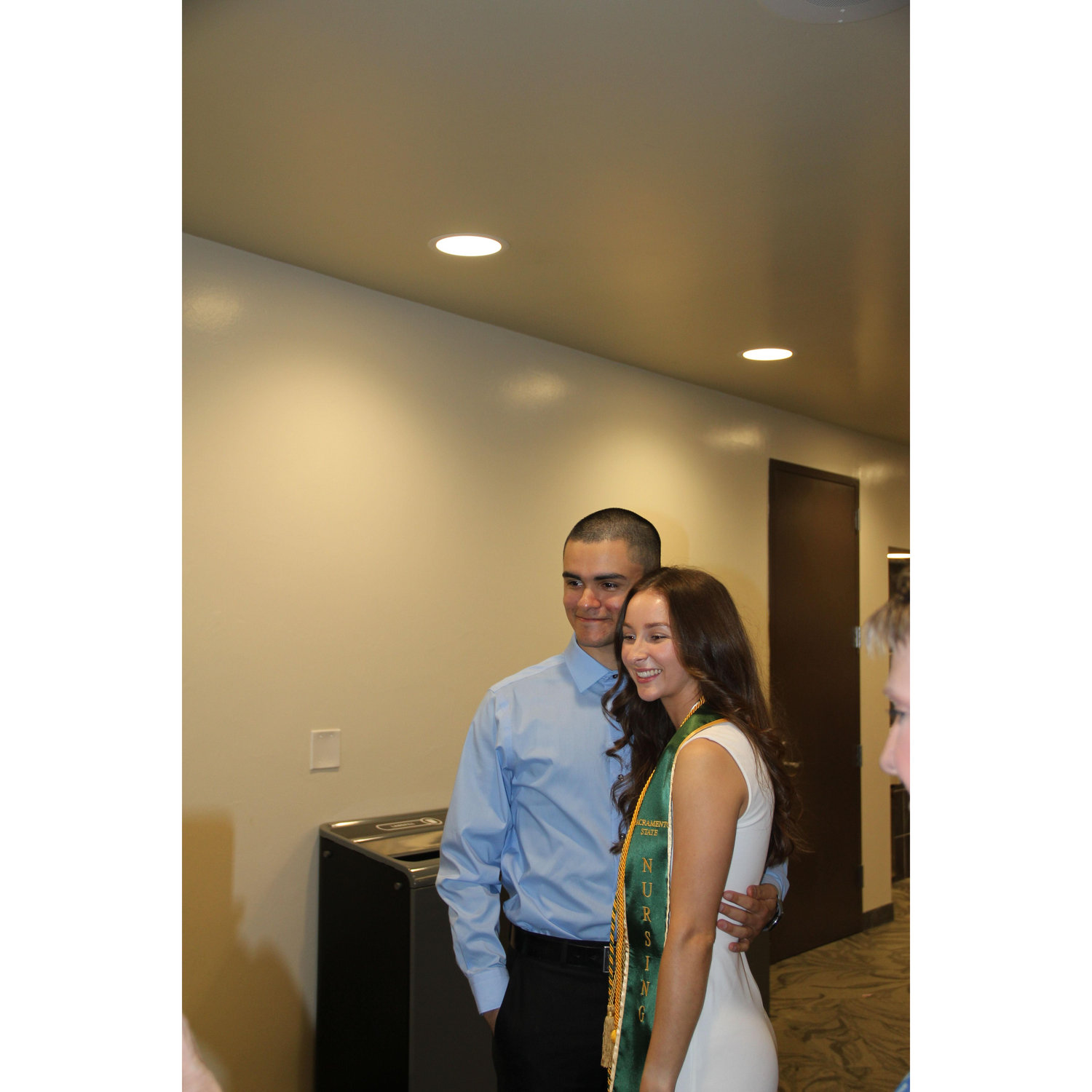 Kailee's pinning ceremony at the end of nursing school.