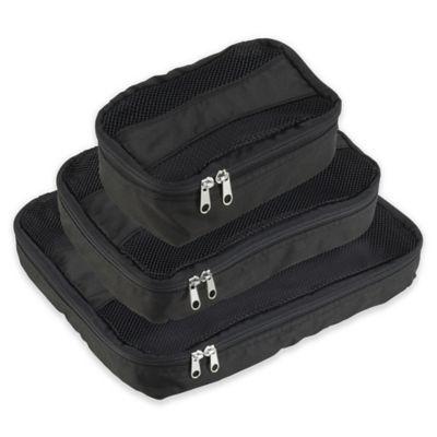 Latitude 40°N® Packing Cubes 3-Pack in Black
