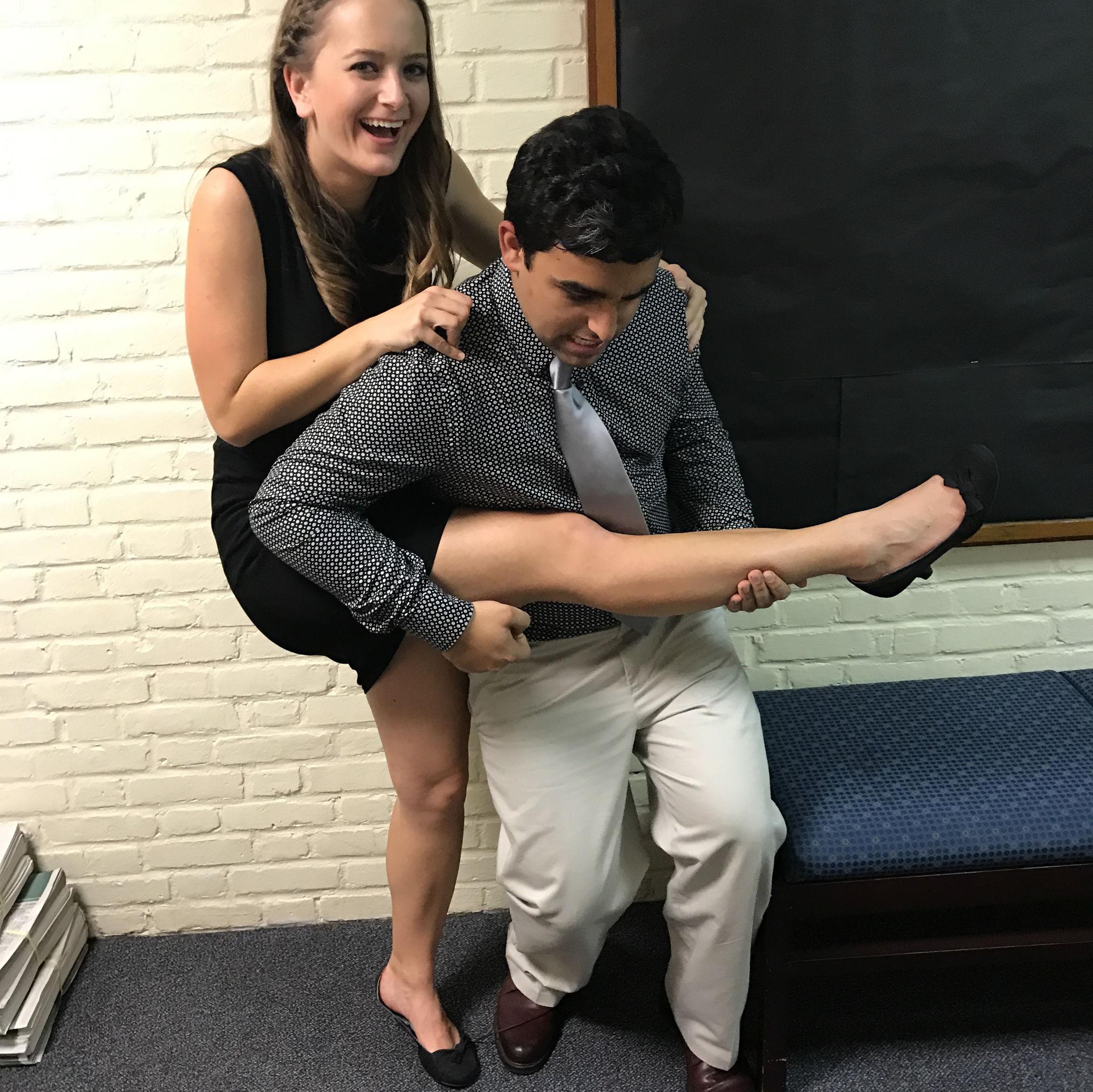 Leg guitar aficionado