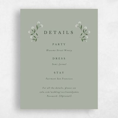 Pale Sage, Green Wedding Enclosure - Samlet