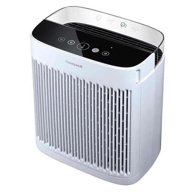 Honeywell InSight HEPA Air Purifier with Air Quality Indicator for Medium-Large Rooms (190 sq ft), White - Wildfire/Smoke, Pollen, Pet Dander, and Dust Air Purifier