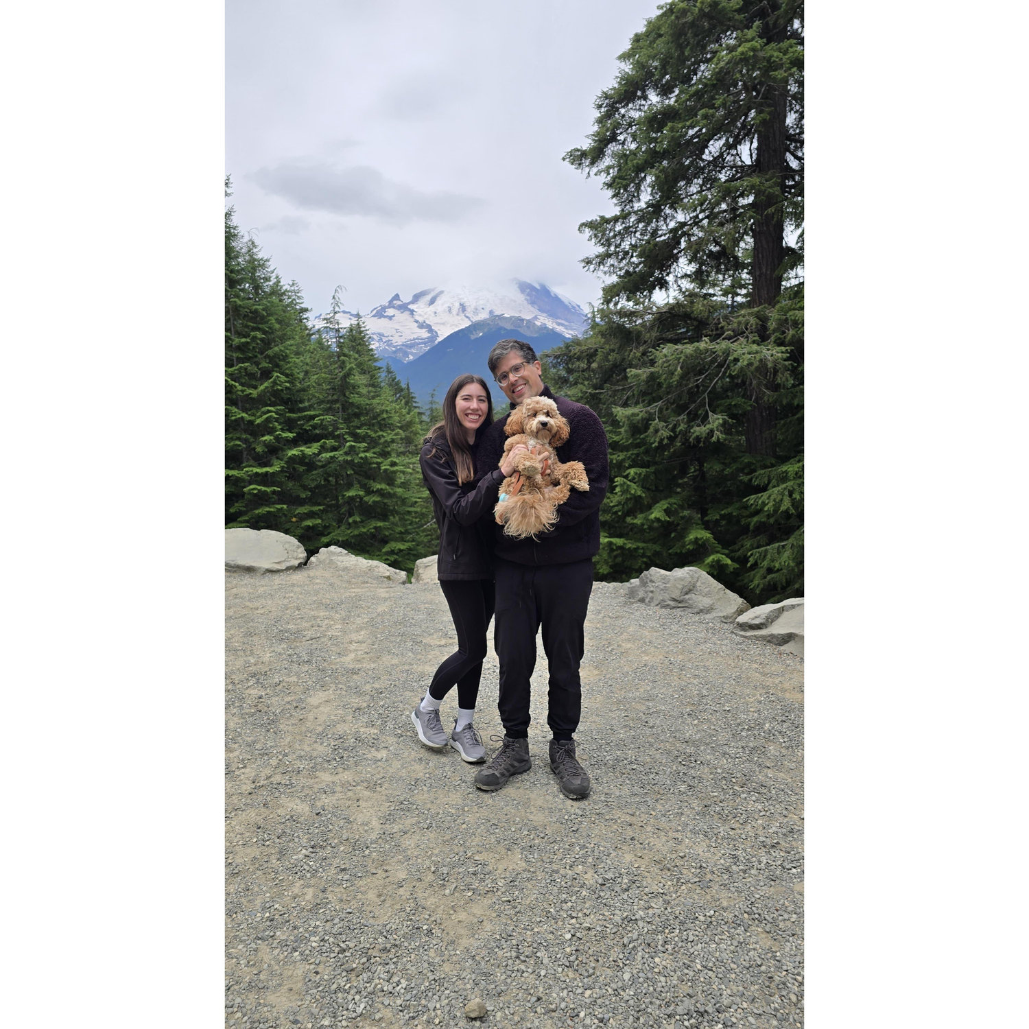 Hiking near Mt. Rainier, Washington