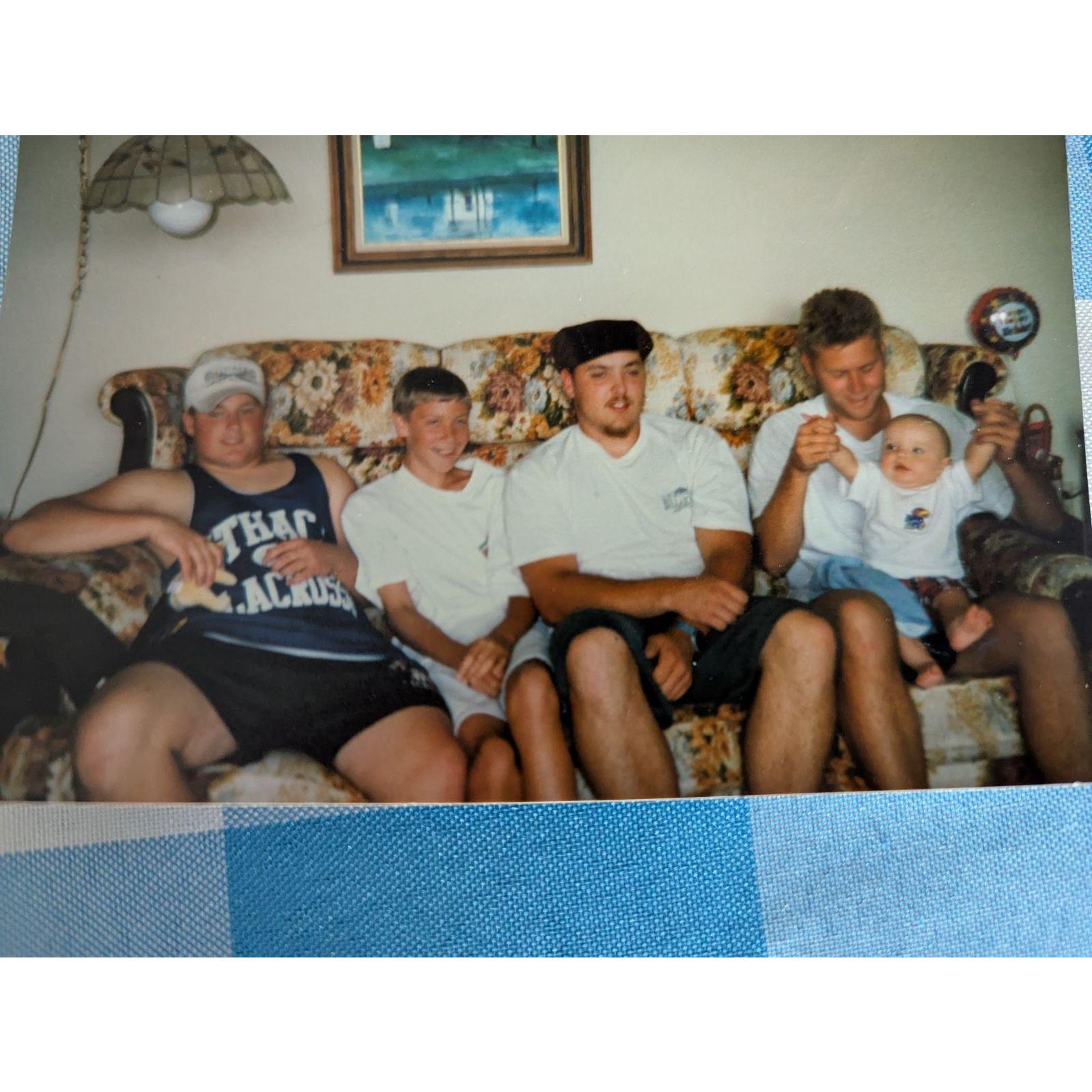 Cooley Cousins: Kevin Derr, Jonathan Cooley, Kenny Derr, Chris Cooley, Nate Barfield in Binghamton NY circa 1996