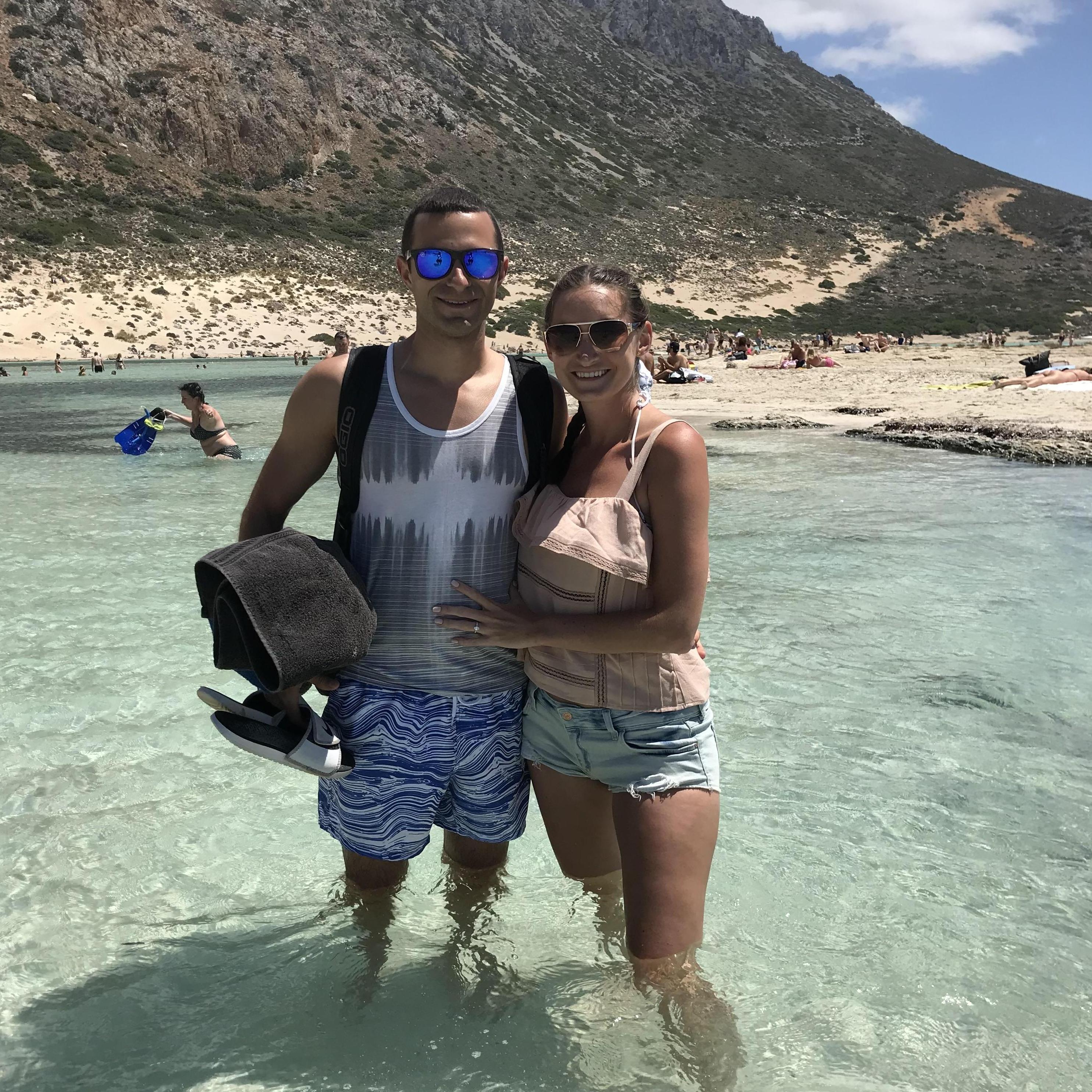 A clear blue lagoon and pink sand. This was like a dream