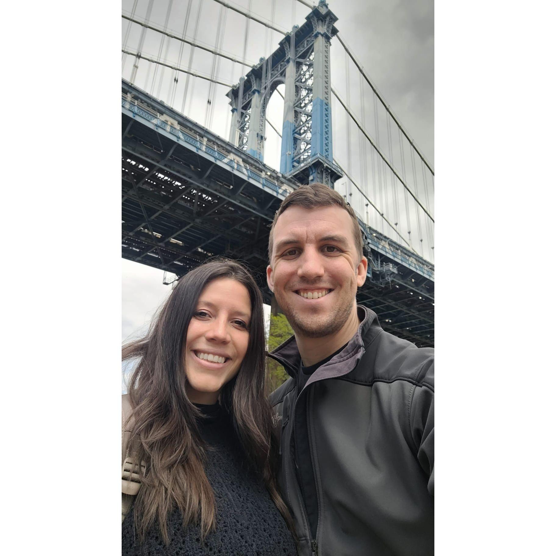 Visiting New York City.