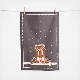 Gingerbread House Tea Towel, Set of 2
