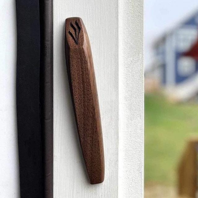 Ember Walnut Mezuzah by Windthrow