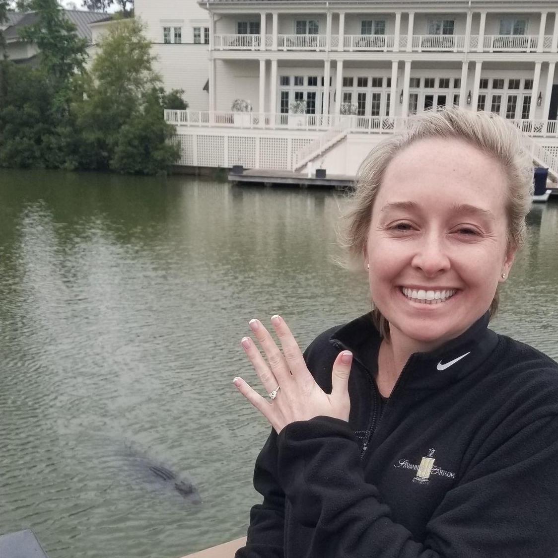 The day we got engaged, featuring a large alligator. 5/9/22