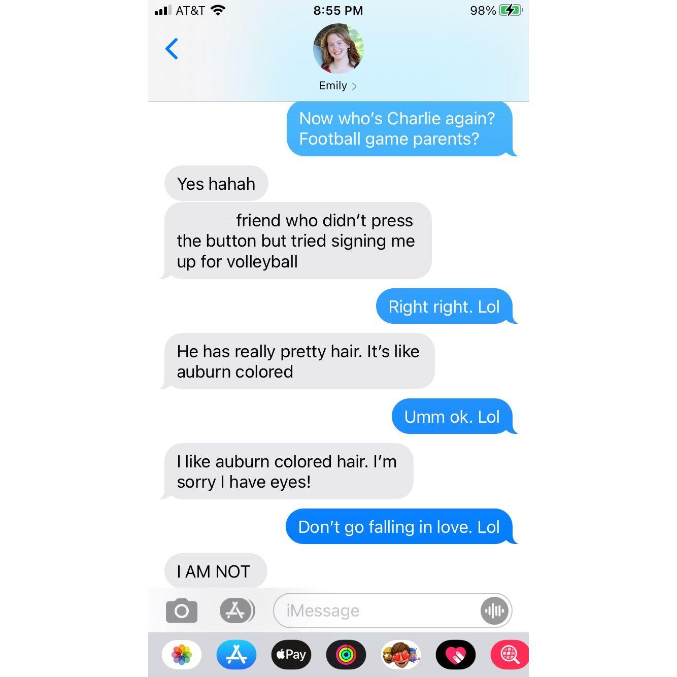Sept. 02, 2021: Text between Emily Rose & her mom