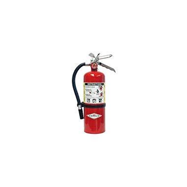 Amerex® 5 Pound Stored Pressure ABC Dry Chemical 2A:10B:C Multi-Purpose Fire Extinguisher For Class A, B And C Fires With Anodized Aluminum Valve, Wall Bracket, Hose And Nozzle