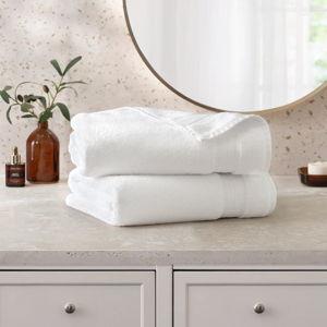 Bath Towels - Charisma 100% Hygrocotton 2-piece Bath Towel Set, White