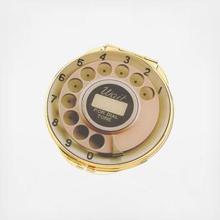 Telephone Dial Compact Mirror