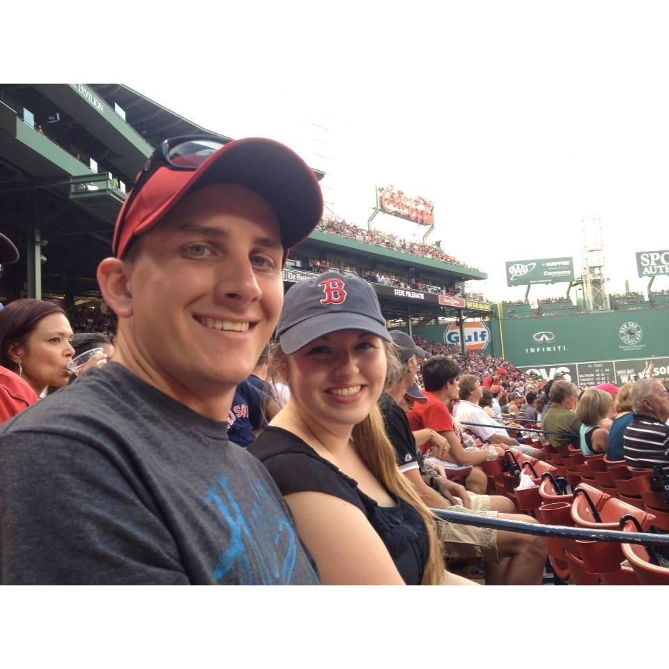 First baseball game together (White Sox vs. Red Sox) in Boston (July 2014)