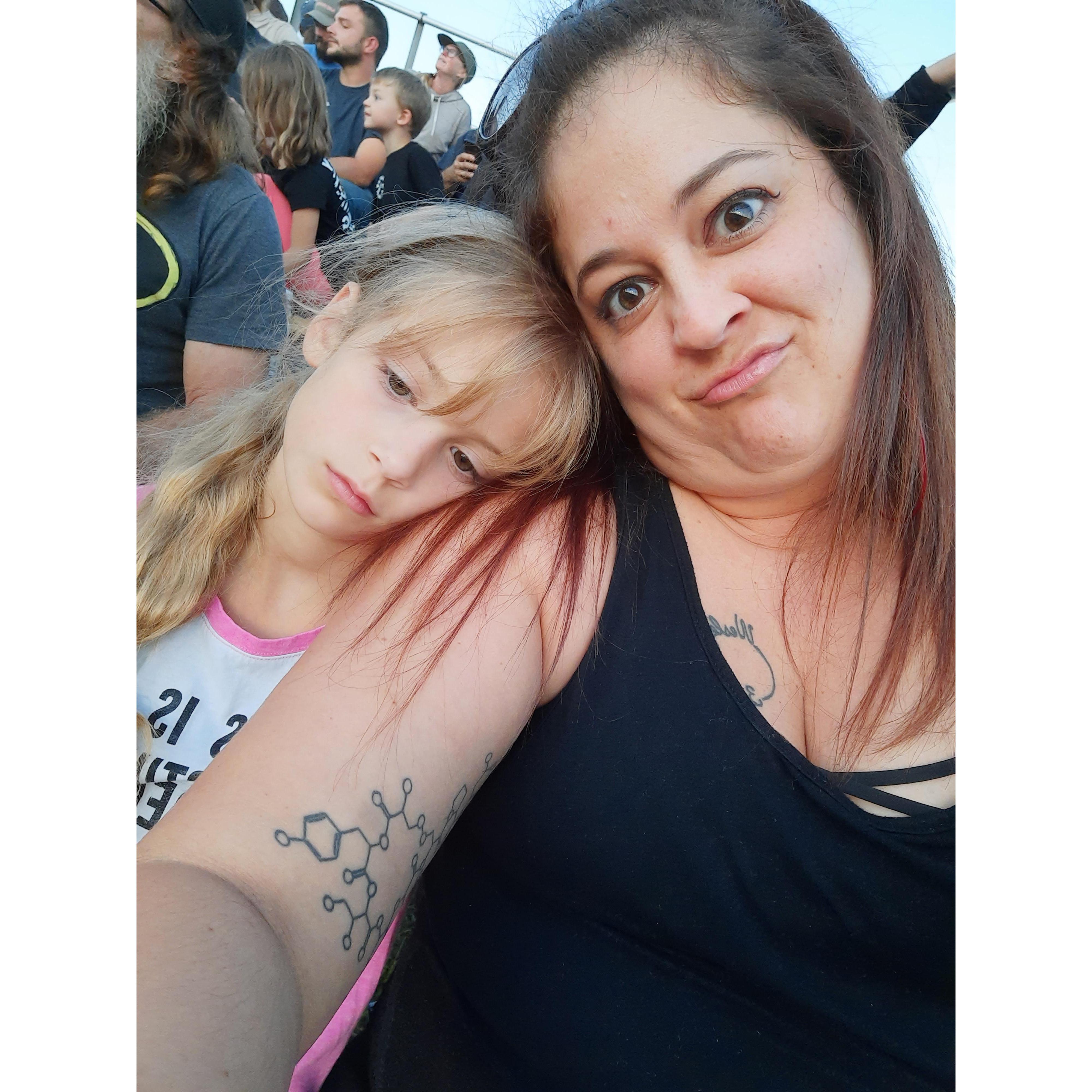 Being silly. I promise Amaura was having a good time