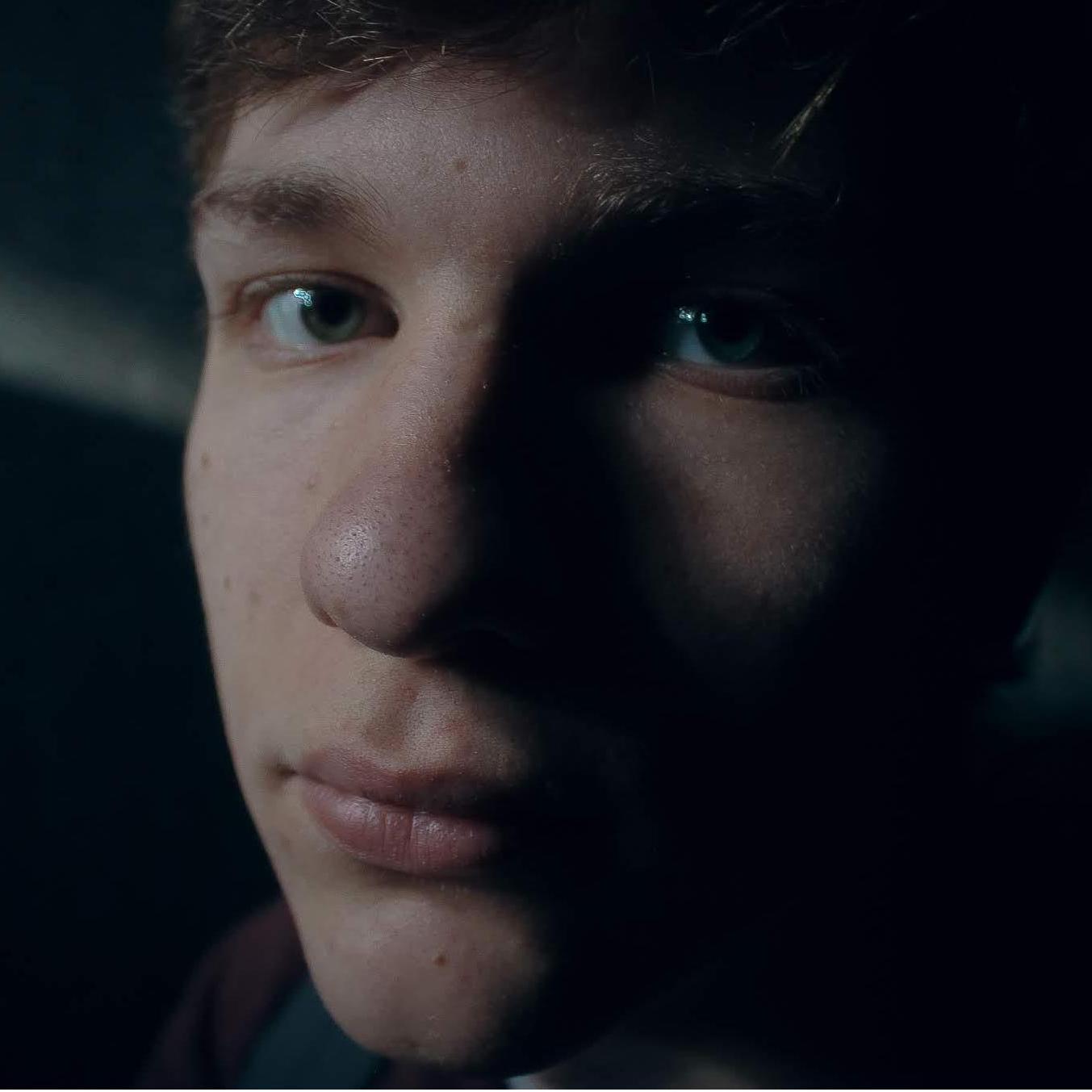 Dramatic photo of Jeremy Malone took at their first time to the aquarium (they'd be back the day Jeremy proposed), Winter 2018