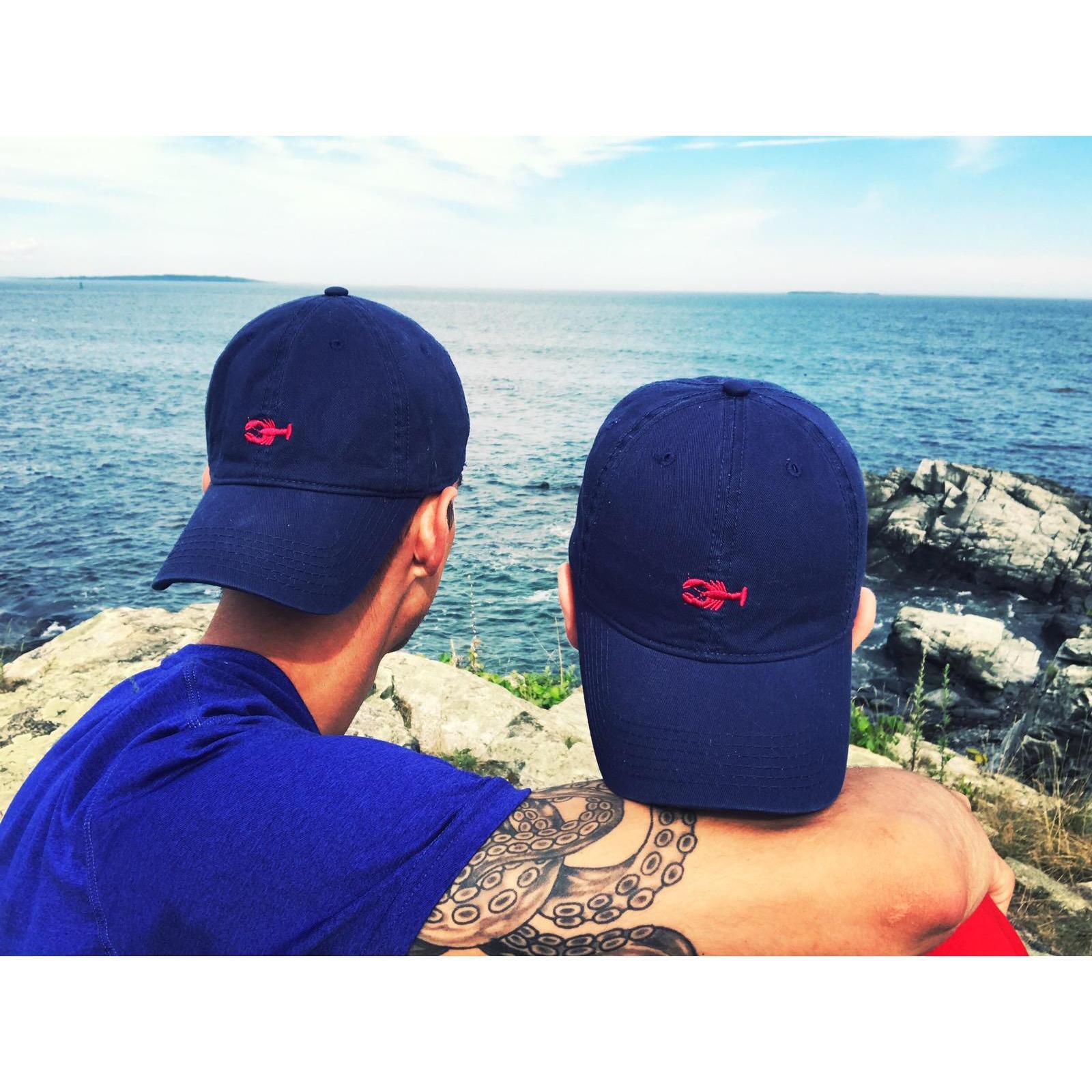 One of our many trips to Maine. Danny's parents got us these hats when we moved out to Boston.