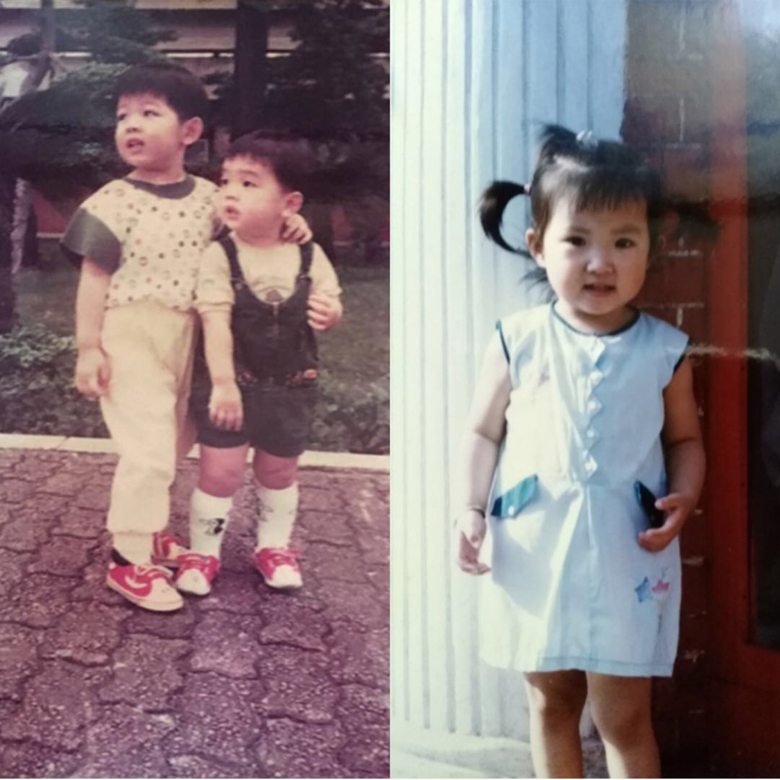 When we were little ... (Guan-Lin was with his younger brother Guan-Ming)