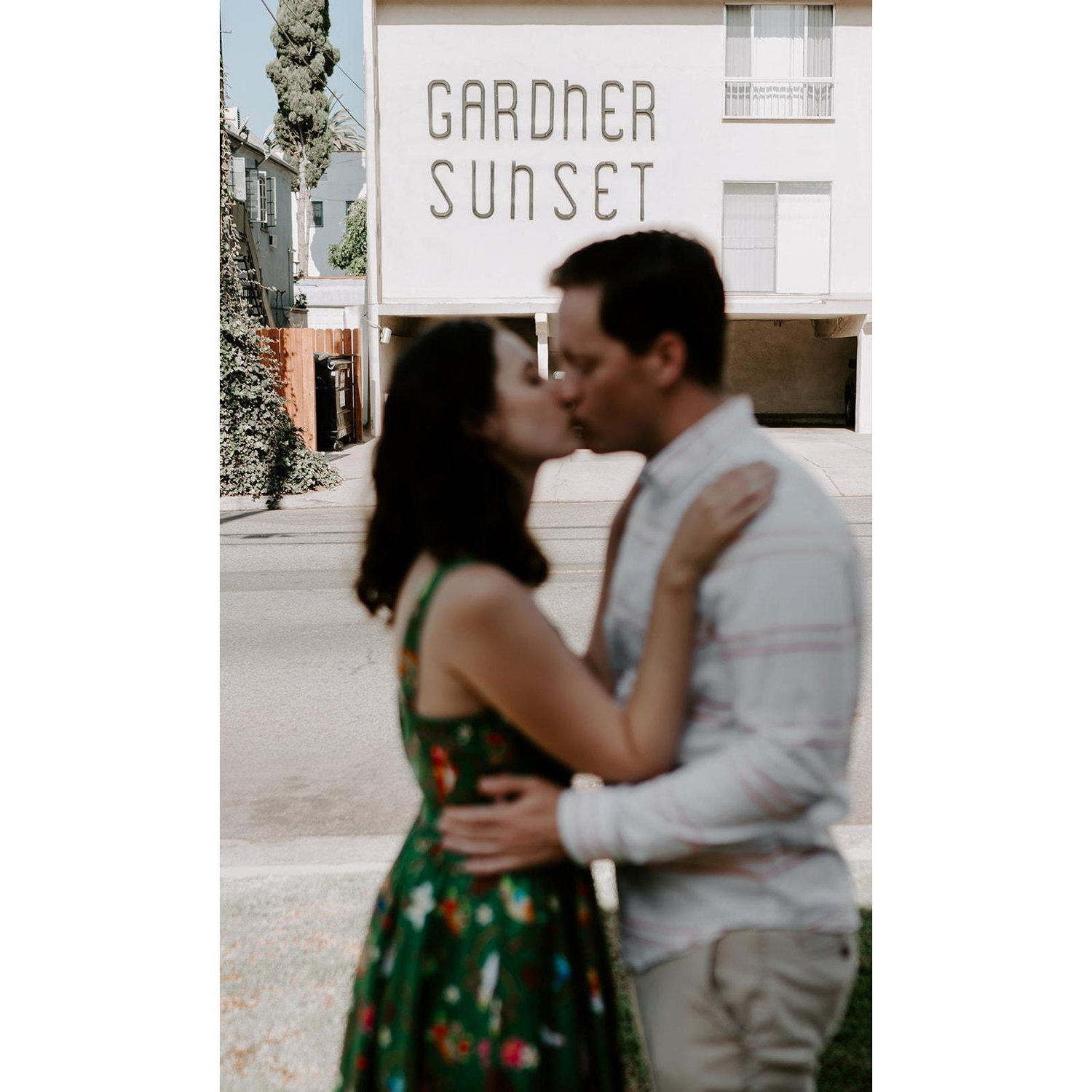 Outside our first apartment together