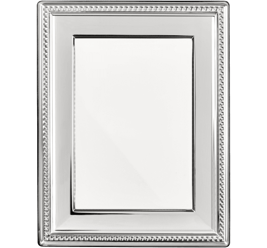 Picture frame 10X15 cm Perles Silver plated