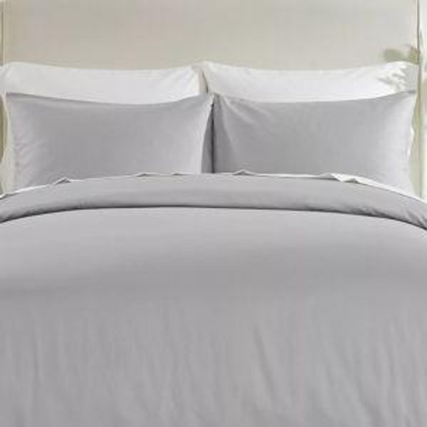 Light Grey 3-Piece King size duvet cover set includes - 1 duvet cover (92" W x 90" L) and 2 pillow shams (fits standard 21" W x 27" L pillows) - Macy's