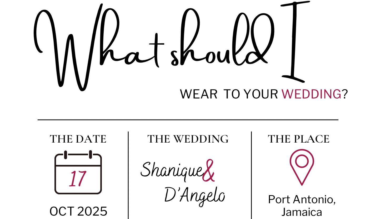 The Wedding Website of Shanique Hudson and D'Angelo Jackson