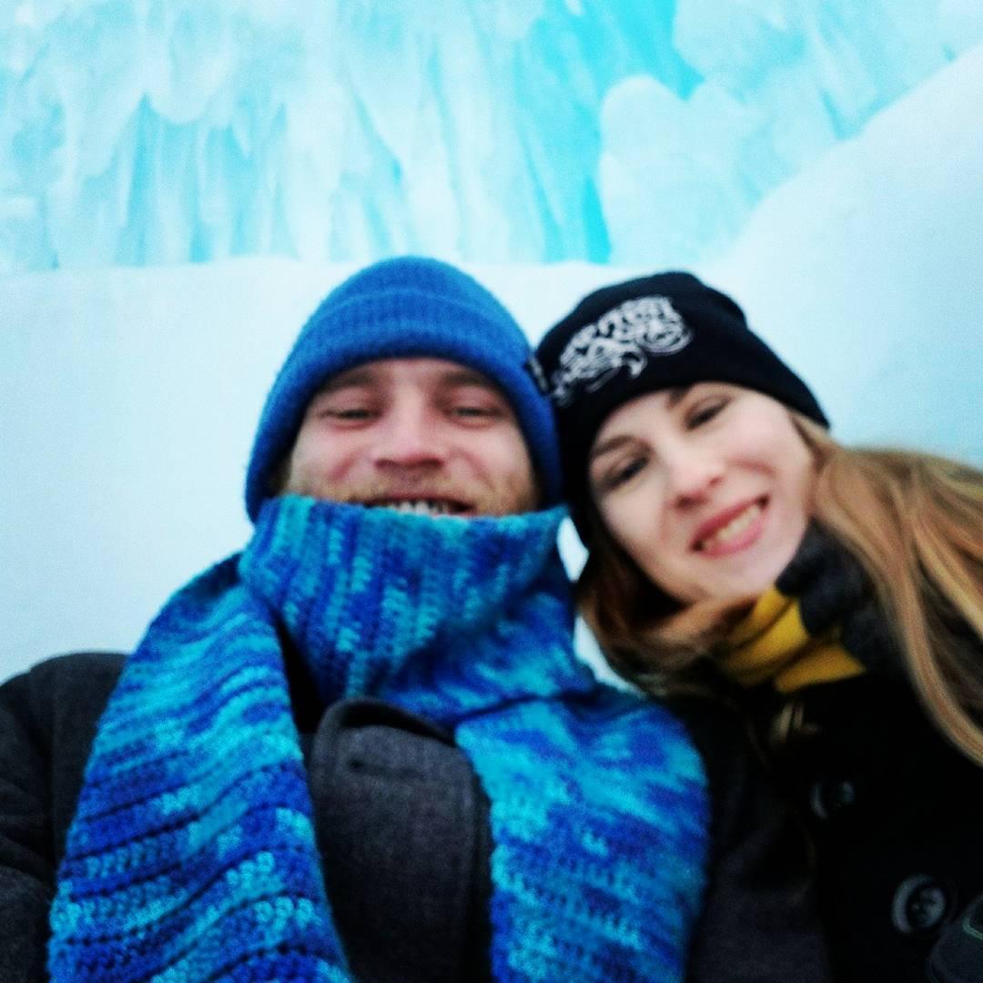 When we went to the Ice Castles for my 30th birthday