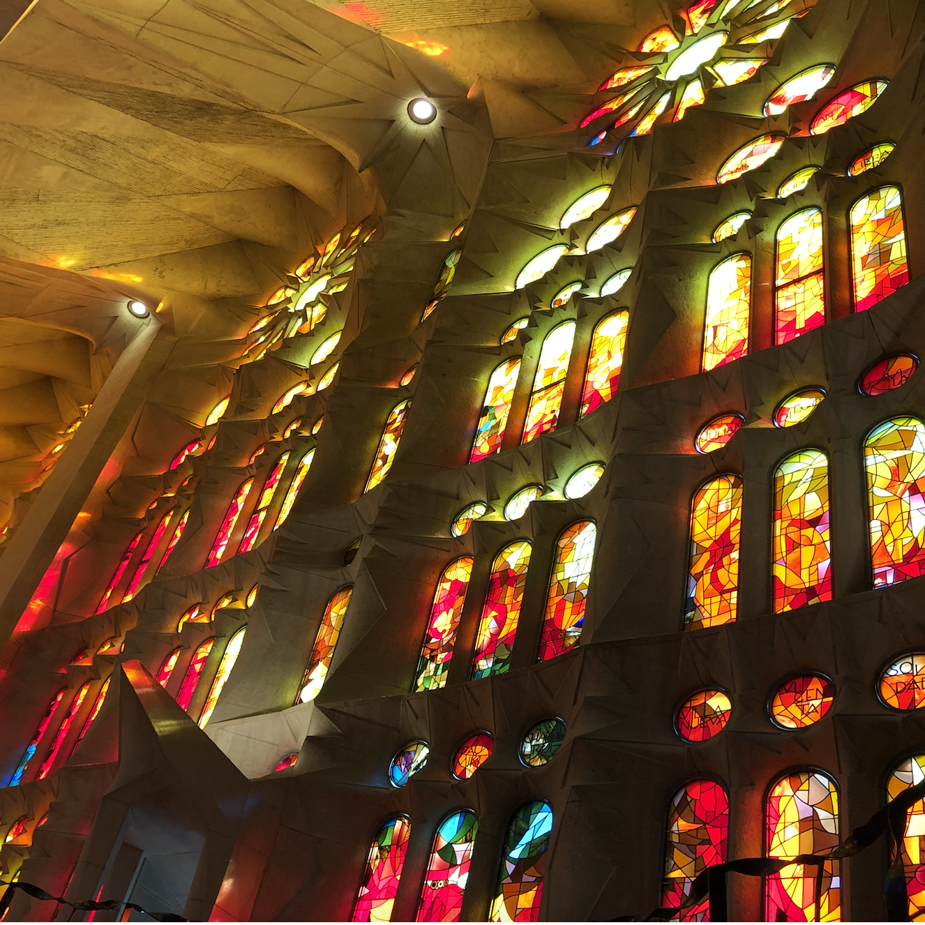 Spent 4 magical days in Barcelona. Sarah cried upon entering the Sagrada Familia at its witching hour