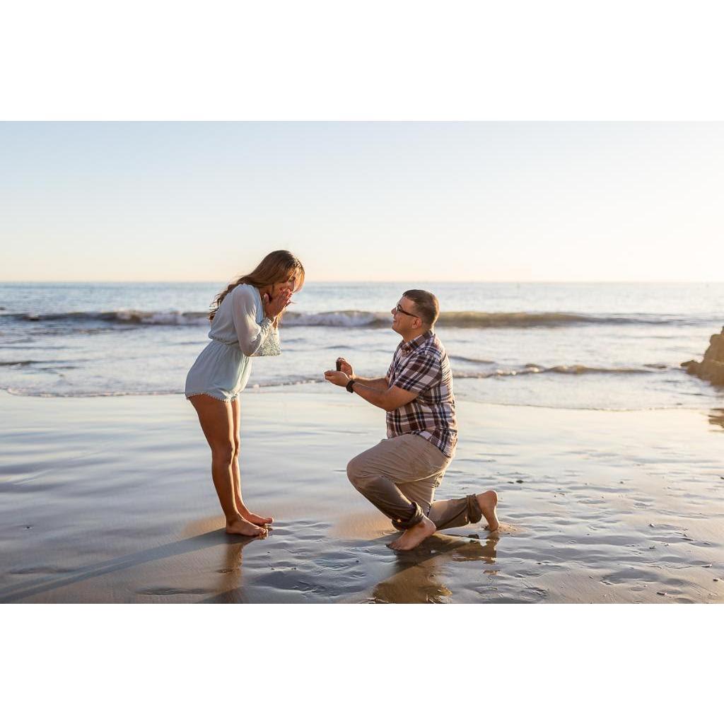 When Ryan actually proposed to me, there was absolutely nobody to capture the moment in a photo, so we recreated the moment for our engagement shoot.