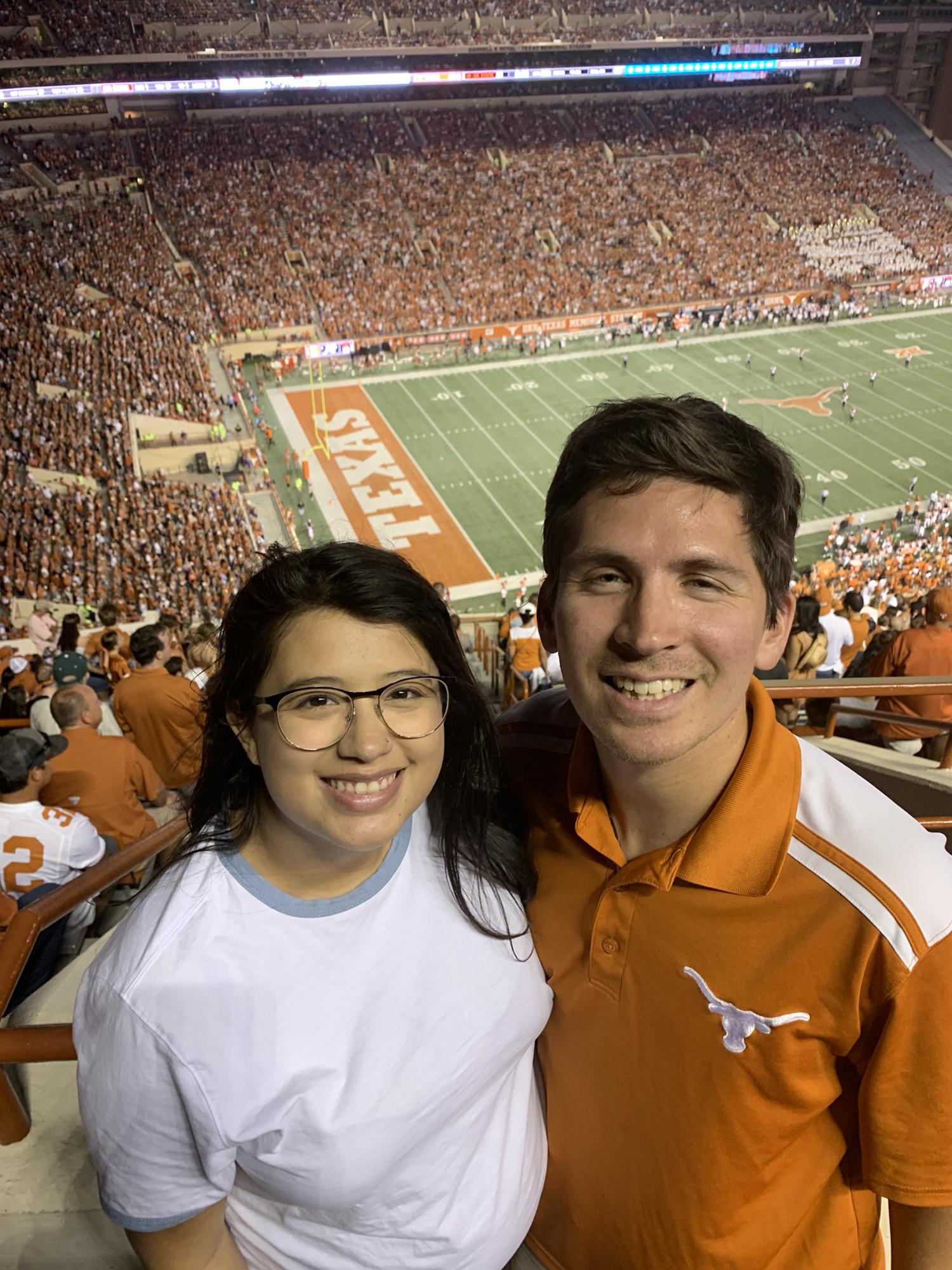 First UT Austin game together.
