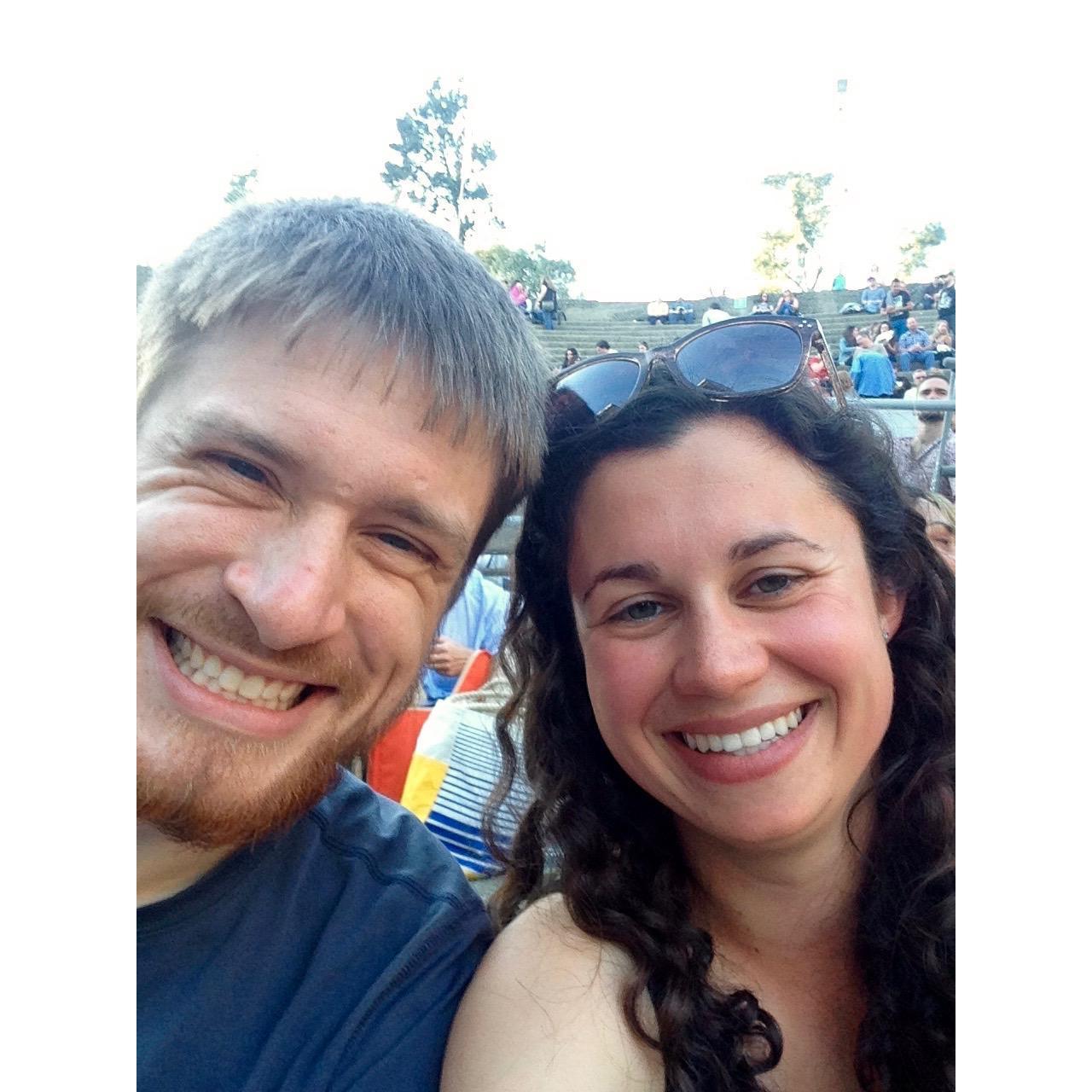 At a concert in Berkeley.