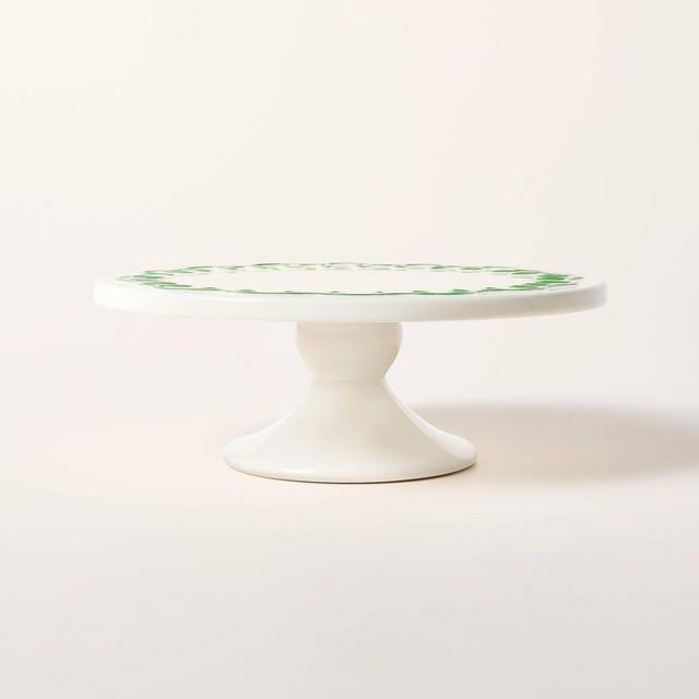 Ceramic Cake Stand Cream/Green - kate spade new york x Target