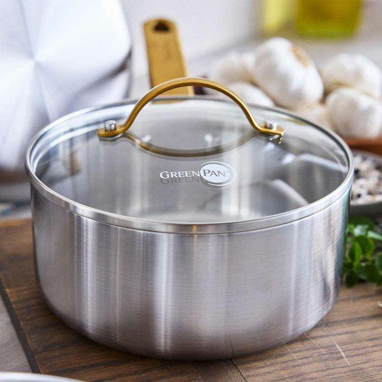 GreenPan, Reserve Stainless Steel 10-Piece Cookware Set | Zola