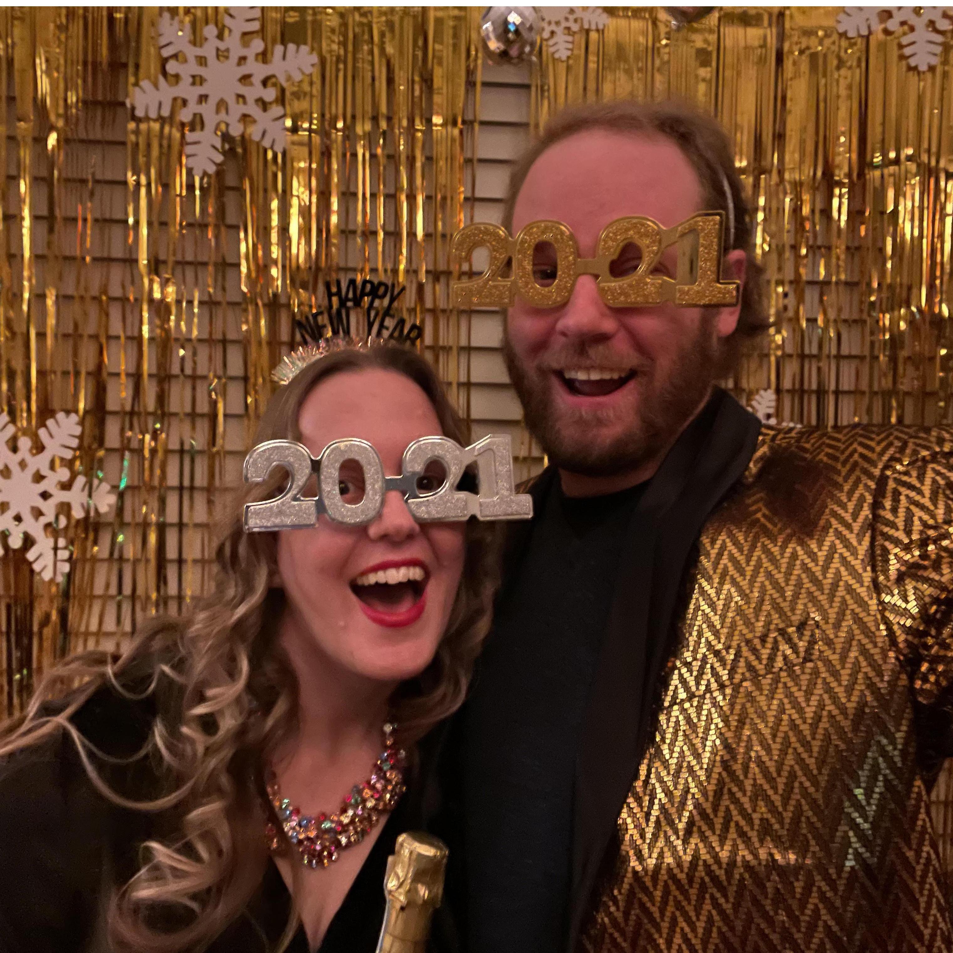 All dressed up for some virtual zoom NYE parties and very much ready for 2021! December 2020