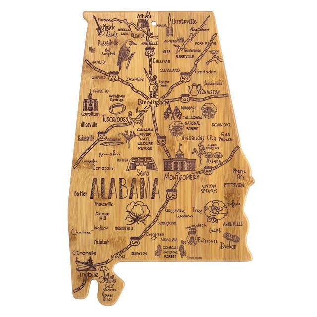 Totally Bamboo Destination Alabama Serving and Cutting Board